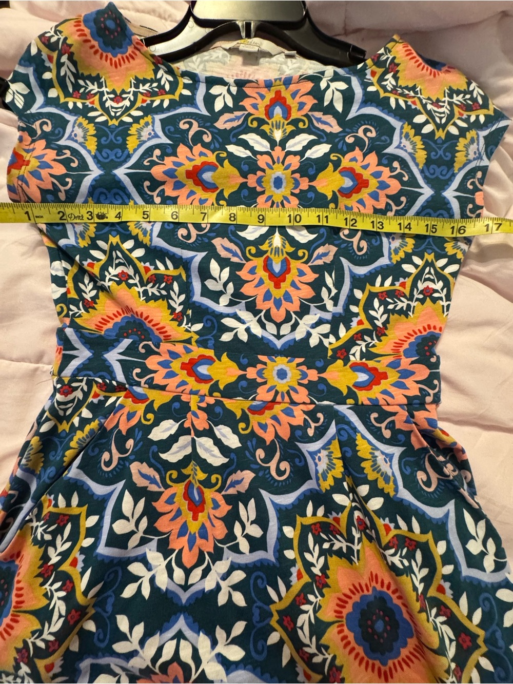 Boden Multicolor Floral Medallion Fit-&-Flare Midi Dress - Picture 7 of 9